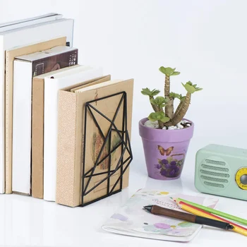 2020 2PCS/Pair Creative Geometric Shaped Metal Bookends Book Support Stand Desk Organizer Storage Holder Shelf Book Stand
2020 2PCS/Pair Creative Geometric Shaped Metal Bookends Book Support Stand Desk Organizer Storage Holder Shelf Book Stand