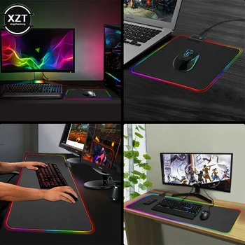 RGB Luminous Gaming Mouse Pad Colorful Oversized Glowing USB LED Extended Illuminated Keyboard PU Non-slip Blanket Mat
RGB Luminous Gaming Mouse Pad Colorful Oversized Glowing USB LED Extended Illuminated Keyboard PU Non-slip Blanket Mat