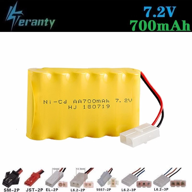 Upgrade 7.2v 700mah NiCD Battery + charger For Rc Toys Cars Tanks Trucks Robot Gun Boat AA Ni-CD 7.2v Rechargeable Battery Pack
Upgrade 7.2v 700mah NiCD Battery + charger For Rc Toys Cars Tanks Trucks Robot Gun Boat AA Ni-CD 7.2v Rechargeable Battery Pack