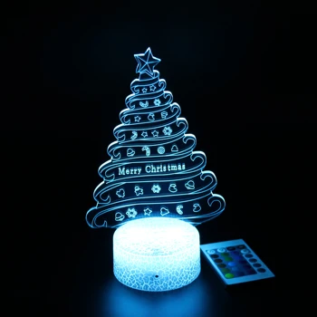 3D LED Night Light Christmas Tree night lamp Colorful Crystal Light Acrylic nightlight Christmas Party Decoration
3D LED Night Light Christmas Tree night lamp Colorful Crystal Light Acrylic nightlight Christmas Party Decoration