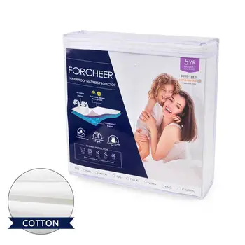 160X200cm Cotton Waterproof and Stain Resistant Mattress Protector Bed Bug Proof Washable Hypoallergenic
160X200cm Cotton Waterproof and Stain Resistant Mattress Protector Bed Bug Proof Washable Hypoallergenic