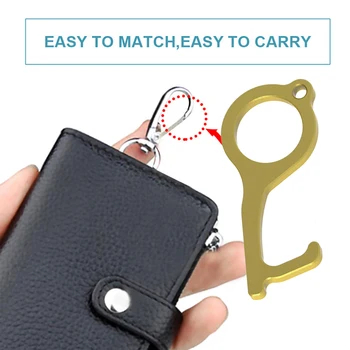 5pcs Non-Contact Elevator Buttons Key Handheld Brass Edc Keychain Tool Offering Noncontact Door Opener Hook Stylus Utlity Tool
5pcs Non-Contact Elevator Buttons Key Handheld Brass Edc Keychain Tool Offering Noncontact Door Opener Hook Stylus Utlity Tool