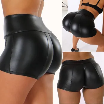 ladies shorts sexy summer women xs-xl short para mujer Solid Black High Waist Skinny Leather Shorts пляжные шорты женские 
ladies shorts sexy summer women xs-xl short para mujer Solid Black High Waist Skinny Leather Shorts пляжные шорты женские