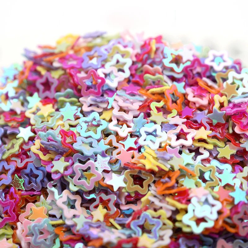 4mm five-Star Shape PVC loose Sequins Glitter Paillettes for Nail Art manicure/sewing/wedding decoration confetti Accessories
4mm five-Star Shape PVC loose Sequins Glitter Paillettes for Nail Art manicure/sewing/wedding decoration confetti Accessories