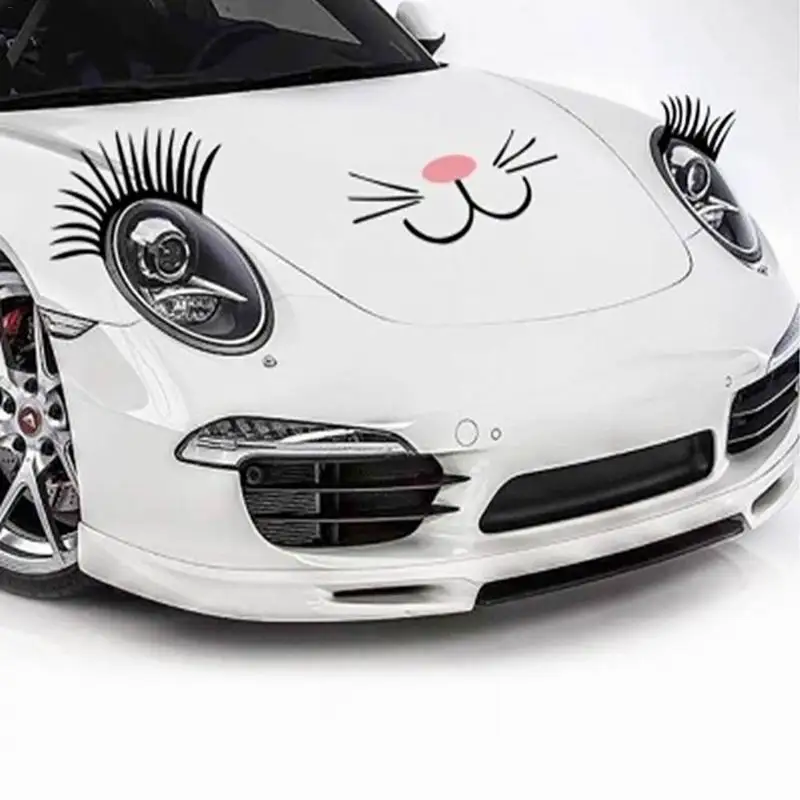1 Pair 3D Charming Black False Fake Eyelashes Car Stickers Cute Car Headlight Decoration Funny Decals Car Exterior Accessories
1 Pair 3D Charming Black False Fake Eyelashes Car Stickers Cute Car Headlight Decoration Funny Decals Car Exterior Accessories
