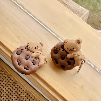 For AirPod 2 Case 3D Cartoon cookiers bear Soft Silicone Wireless Earphone Cases For Apple Airpods 1/2/pro Case Cute Cover Funda
For AirPod 2 Case 3D Cartoon cookiers bear Soft Silicone Wireless Earphone Cases For Apple Airpods 1/2/pro Case Cute Cover Funda
