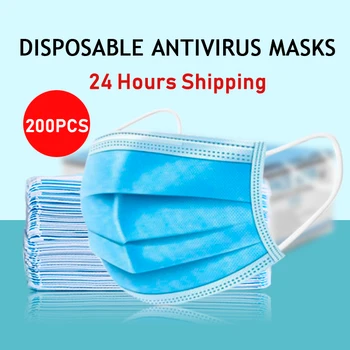200pcs Disposable Masks 3-Layer Non-woven Disposable Soft Breathable Hygiene Face Mask
200pcs Disposable Masks 3-Layer Non-woven Disposable Soft Breathable Hygiene Face Mask