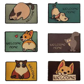 Home Entrance Floor Mats Anti-dirty Foot Pad Cartoon Pattern Decorative Anti-slip Mat Home Entrance Door Wire Ring Mat
Home Entrance Floor Mats Anti-dirty Foot Pad Cartoon Pattern Decorative Anti-slip Mat Home Entrance Door Wire Ring Mat