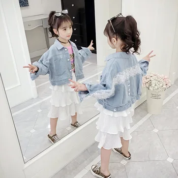 Girl's Jeans Jacket 2020 Spring Autumn Toddler Kids Lace Embroidery Cowboy Jacket Children's Denim Jacket Coat Outerwear Clothes
Girl's Jeans Jacket 2020 Spring Autumn Toddler Kids Lace Embroidery Cowboy Jacket Children's Denim Jacket Coat Outerwear Clothes