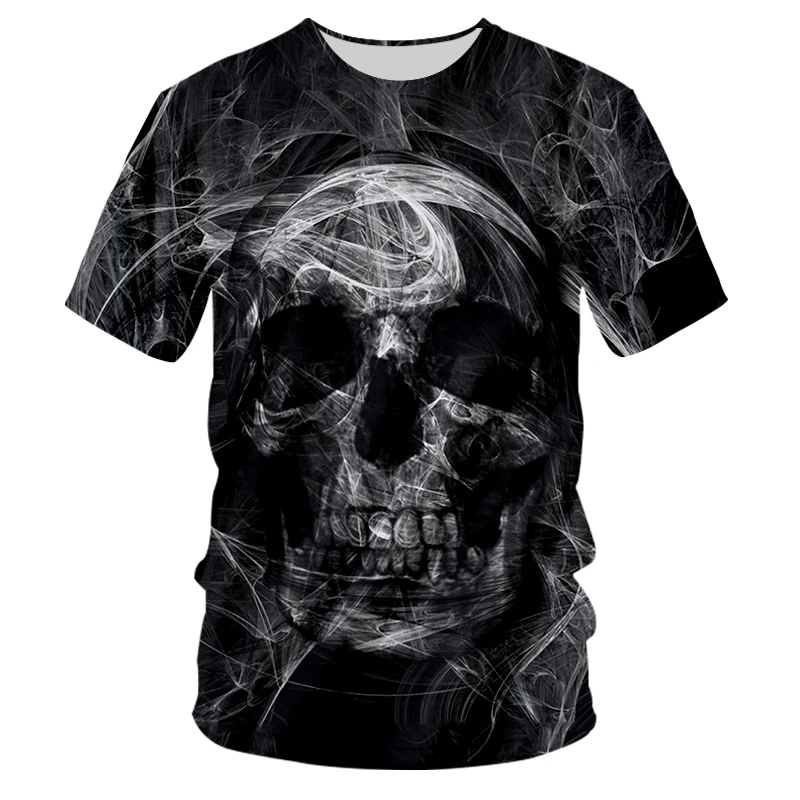 UJWI Fashion Skull T-shirt Smoke Black White Cool T-shirts Oversized Men's T Shirt O-neck Shirt 3D Summer Casual Clothes 5XL
UJWI Fashion Skull T-shirt Smoke Black White Cool T-shirts Oversized Men's T Shirt O-neck Shirt 3D Summer Casual Clothes 5XL
