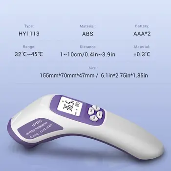 Digital Non-contact Forehead Thermometer for Adult Kid Baby High Precision Fast 50PB
Digital Non-contact Forehead Thermometer for Adult Kid Baby High Precision Fast 50PB