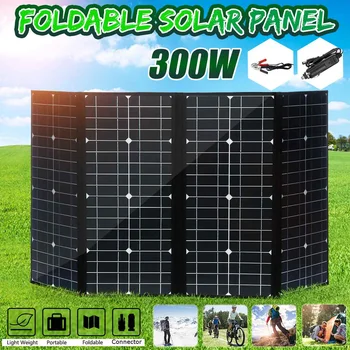 300W 18V Foldable Solar Panel Flexible Mono 5V USB 12V DC 12V For Camping/Boat/RV/Travel/Home/Car Battery Solar panel kits
300W 18V Foldable Solar Panel Flexible Mono 5V USB 12V DC 12V For Camping/Boat/RV/Travel/Home/Car Battery Solar panel kits