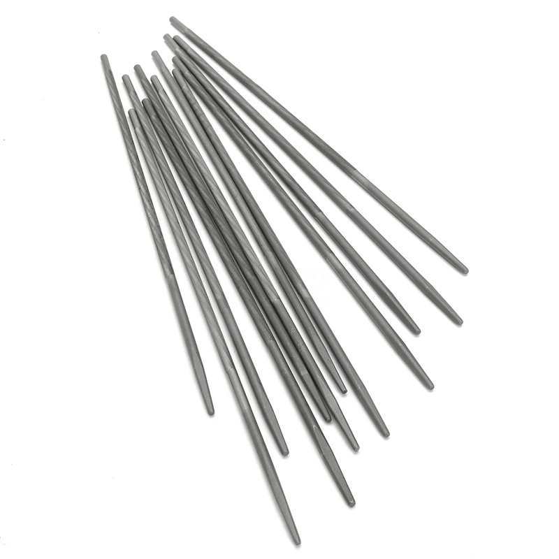 DWZ 12PCS 5/32'' Chainsaw Round Files For Sharpenning Chains Saw Sharpener Dozen