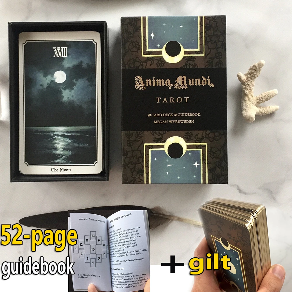 Anima Mundi Tarot Deck 78 Card Deck Guidebook Card Board Games Deck Guidebook Card Table Card Game Magical Fate Divination Card
Anima Mundi Tarot Deck 78 Card Deck Guidebook Card Board Games Deck Guidebook Card Table Card Game Magical Fate Divination Card