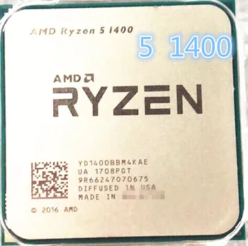 AMD Ryzen 5 1400 R5 1400 3.2 GHz Quad-Core CPU Processor R5-1400 YD1400BBM4KAE Socket AM4
AMD Ryzen 5 1400 R5 1400 3.2 GHz Quad-Core CPU Processor R5-1400 YD1400BBM4KAE Socket AM4