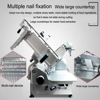 Commercial semi-automatic slicer lamb slice 12 inch meat slicer hot pot desktop meat slicer
Commercial semi-automatic slicer lamb slice 12 inch meat slicer hot pot desktop meat slicer