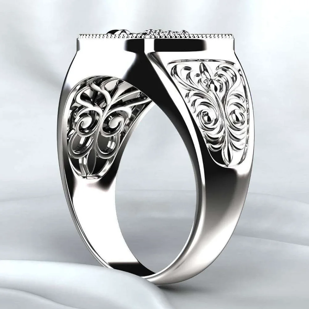 Men Scorpion Engraved Alloy Wide Finger Ring Birthday Club Party Jewelry Gift Finger Ring Men inger Ring Jewelry Gift Finger Rin