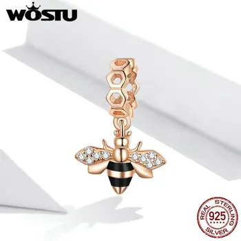 WOSTU Genuine 925 Sterling Silver Little Bee Charm for Original Luxury Bracelet make Brand Female silver Jewelry FNC370
WOSTU Genuine 925 Sterling Silver Little Bee Charm for Original Luxury Bracelet make Brand Female silver Jewelry FNC370