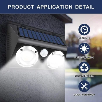 Solar Light Motion Sensor Wall Mount Light Waterproof Wireless Security Light Used in Garage Corridor Terrace Garden
Solar Light Motion Sensor Wall Mount Light Waterproof Wireless Security Light Used in Garage Corridor Terrace Garden