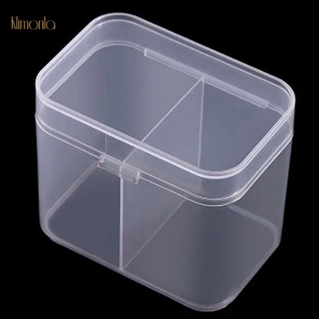 Nail Art Plastic Organizer Container Transparent 2 Grids Rounded Corners Design Remover Cleaning Cotton Pad Swab Storage Box
Nail Art Plastic Organizer Container Transparent 2 Grids Rounded Corners Design Remover Cleaning Cotton Pad Swab Storage Box