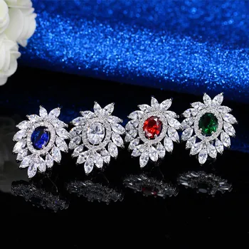 AAA Crystal Zircon Rhinestone Luxury Stud Earrings Flower Big Earrings Women Ladies Wedding Bridal Earrings
AAA Crystal Zircon Rhinestone Luxury Stud Earrings Flower Big Earrings Women Ladies Wedding Bridal Earrings