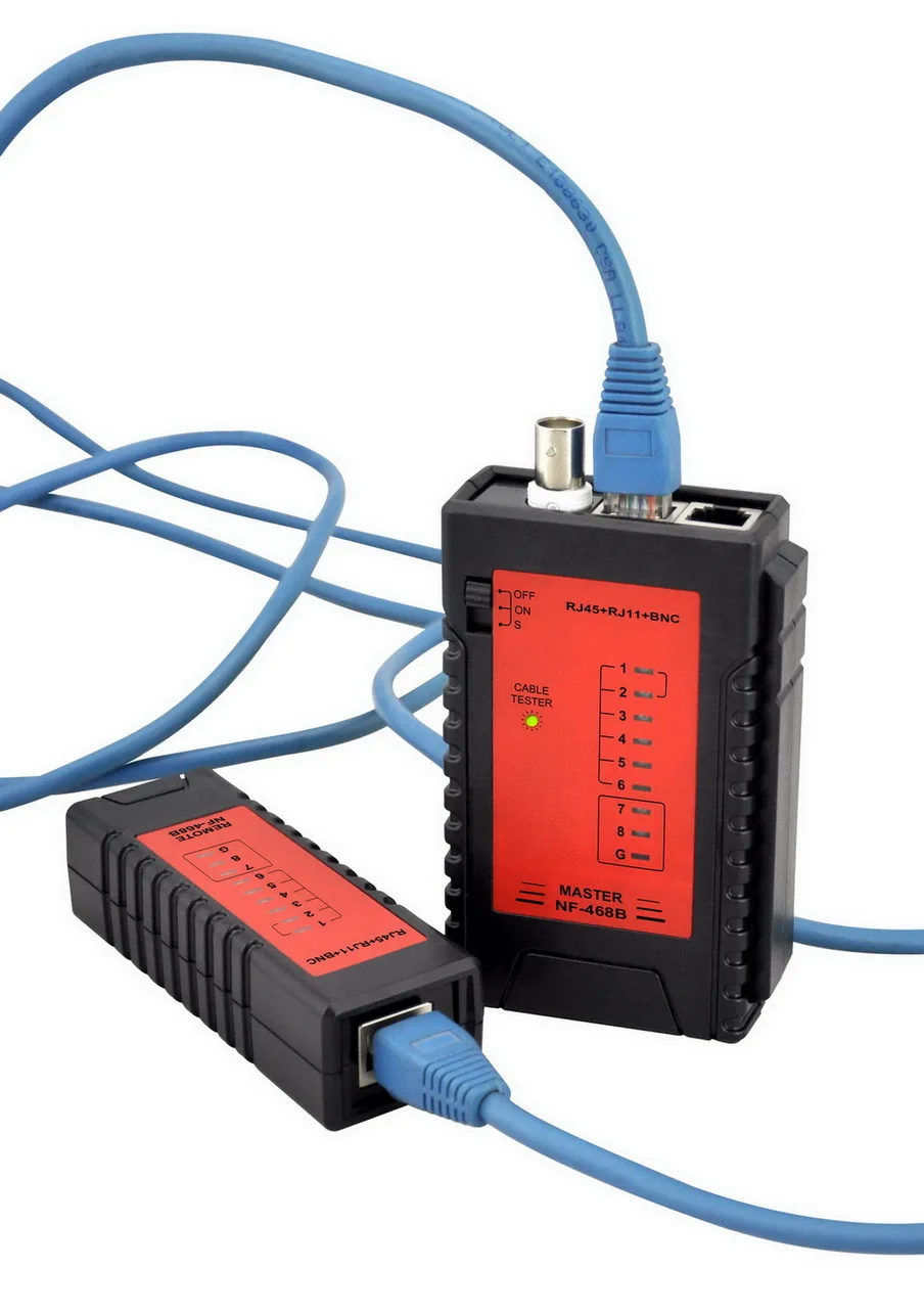 NOYAFA NF-468B LAN Network Cable Tester RJ11 RJ12 RJ45 Cat5 BNC COAX could be verified
NOYAFA NF-468B LAN Network Cable Tester RJ11 RJ12 RJ45 Cat5 BNC COAX could be verified