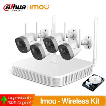 

Dahua IMOU NEW Bullet Wifi Wireless Kits With 4 Camares NVR NVR2104-W-4KS2 Built-in 1TB HDD KIT/NVR2104-W-4KS2-1T/4-G26E-0360B