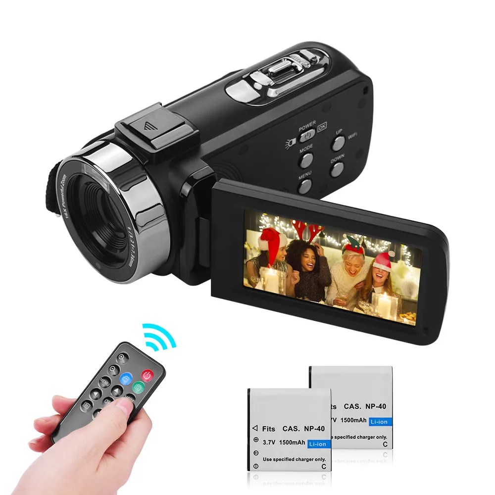 Portable 4K FHD Digital Video Camera Camcorder DV Recorder 3.0 Inch Rotational Screen Support IR Night Vision WiFi Connection
Portable 4K FHD Digital Video Camera Camcorder DV Recorder 3.0 Inch Rotational Screen Support IR Night Vision WiFi Connection