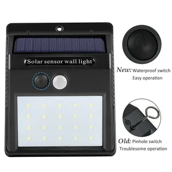 20/30 LED Solar Light Outdoor Solar Lamp Powered Sunlight Waterproof PIR Motion Sensor Street Light for Garden Decoration
20/30 LED Solar Light Outdoor Solar Lamp Powered Sunlight Waterproof PIR Motion Sensor Street Light for Garden Decoration