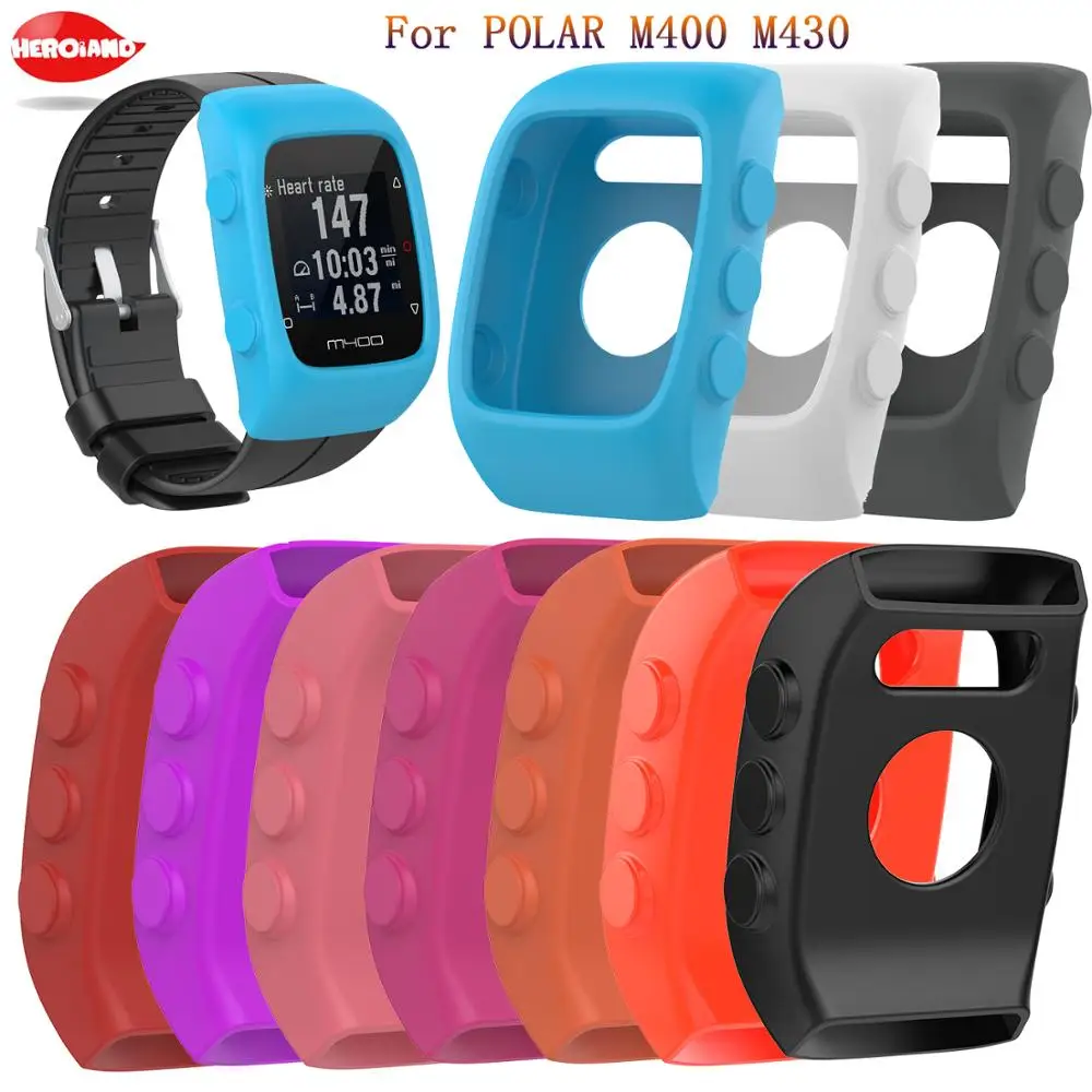 Фото New SmartWatch Universal Durable Protective Shell Perfect Fit For Polar M430 Silicone Protect Case POLAR M400 | Электроника