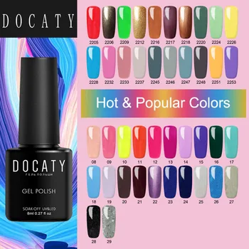Docaty Solid Color Nail Gel Varnish Spring Series Mixed Color Soak Off LED UV Gel Nail Varnish Nail Art DIY Design UV Gel 8ml/pc
Docaty Solid Color Nail Gel Varnish Spring Series Mixed Color Soak Off LED UV Gel Nail Varnish Nail Art DIY Design UV Gel 8ml/pc