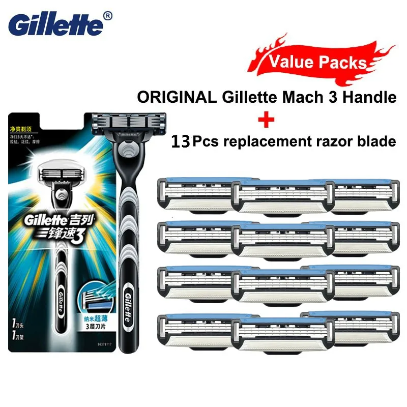 Manual Straight Shaving Razor Original Gillette Mach 3 Men Shaver Razor Blade for Men 3 Layer Blades
Manual Straight Shaving Razor Original Gillette Mach 3 Men Shaver Razor Blade for Men 3 Layer Blades