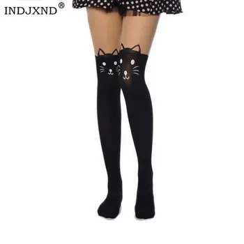 INDJXND Cartoons Pantyhose Women Female Stockings Cat Pattern Print 20 Style Shiny Collant Femme Transparent Nylon Thin Tights
INDJXND Cartoons Pantyhose Women Female Stockings Cat Pattern Print 20 Style Shiny Collant Femme Transparent Nylon Thin Tights