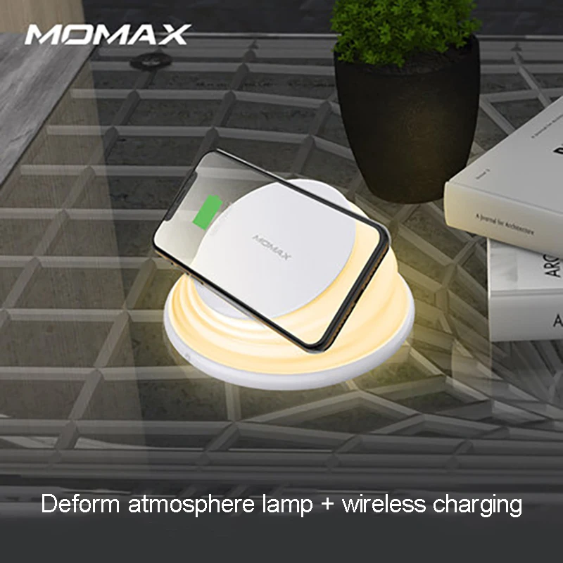 MOMAX QL2 RAINBOW wireless charging atmosphere lamp 10W Telescopic folding stents Angle free Five dimmer Wireless quick charge
MOMAX QL2 RAINBOW wireless charging atmosphere lamp 10W Telescopic folding stents Angle free Five dimmer Wireless quick charge