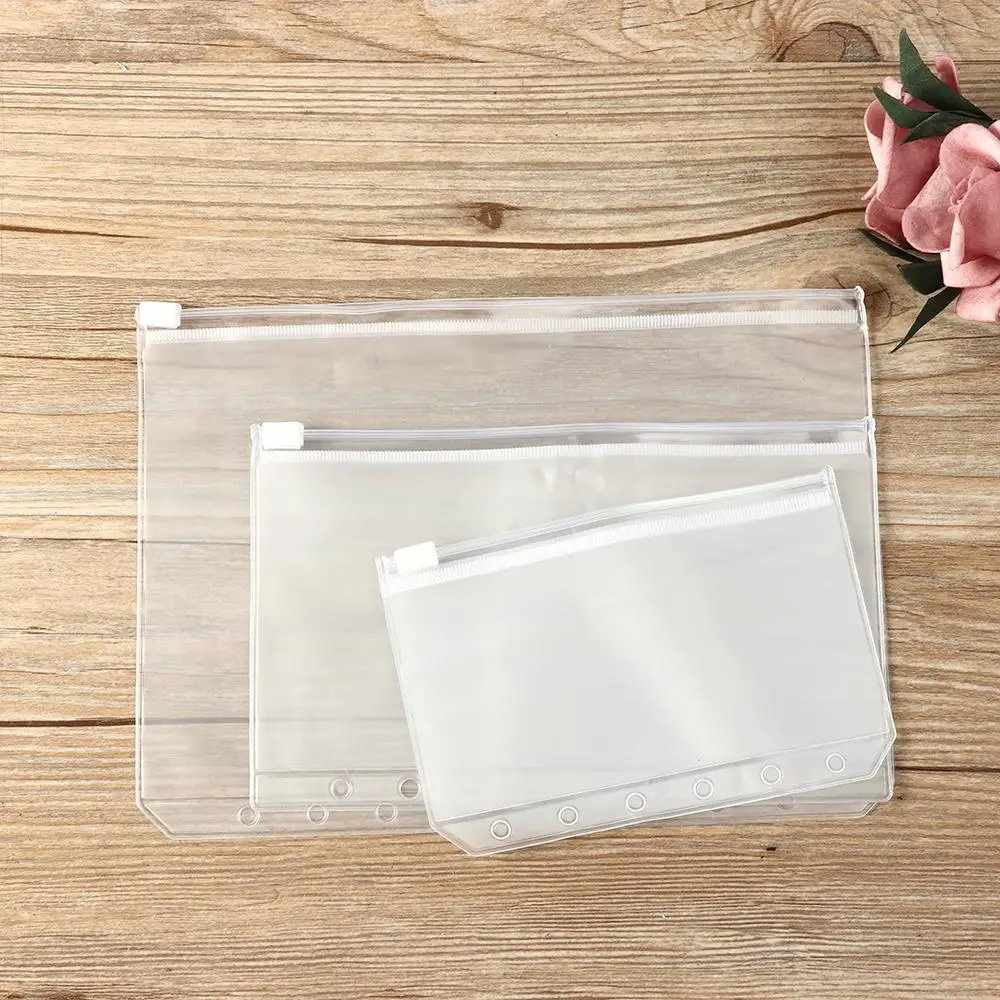 5PCS Zip Lock Loose-leaf Organizer Pouches Matte Clear Resealable A7 Papers Matte Clear A6 A5 PVC Zipper Bag
5PCS Zip Lock Loose-leaf Organizer Pouches Matte Clear Resealable A7 Papers Matte Clear A6 A5 PVC Zipper Bag