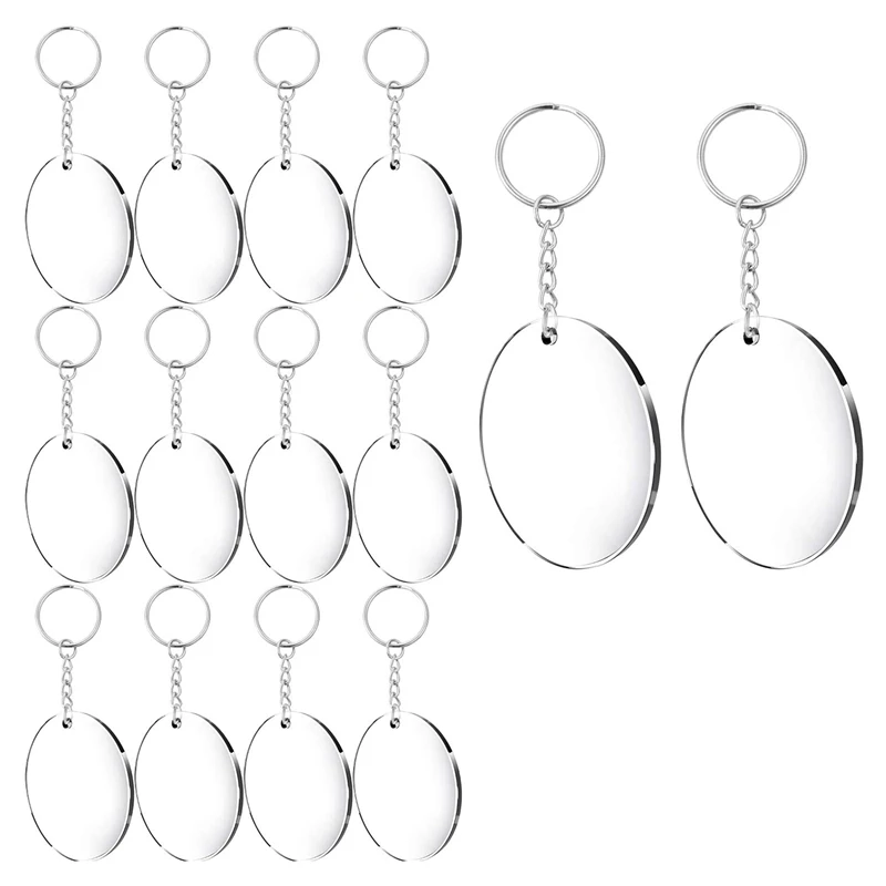 Acrylic Transparent Discs and Key Chains Clear Acrylic Keychain Blanks for DIY Projects and Crafts, 2 Inch
Acrylic Transparent Discs and Key Chains Clear Acrylic Keychain Blanks for DIY Projects and Crafts, 2 Inch