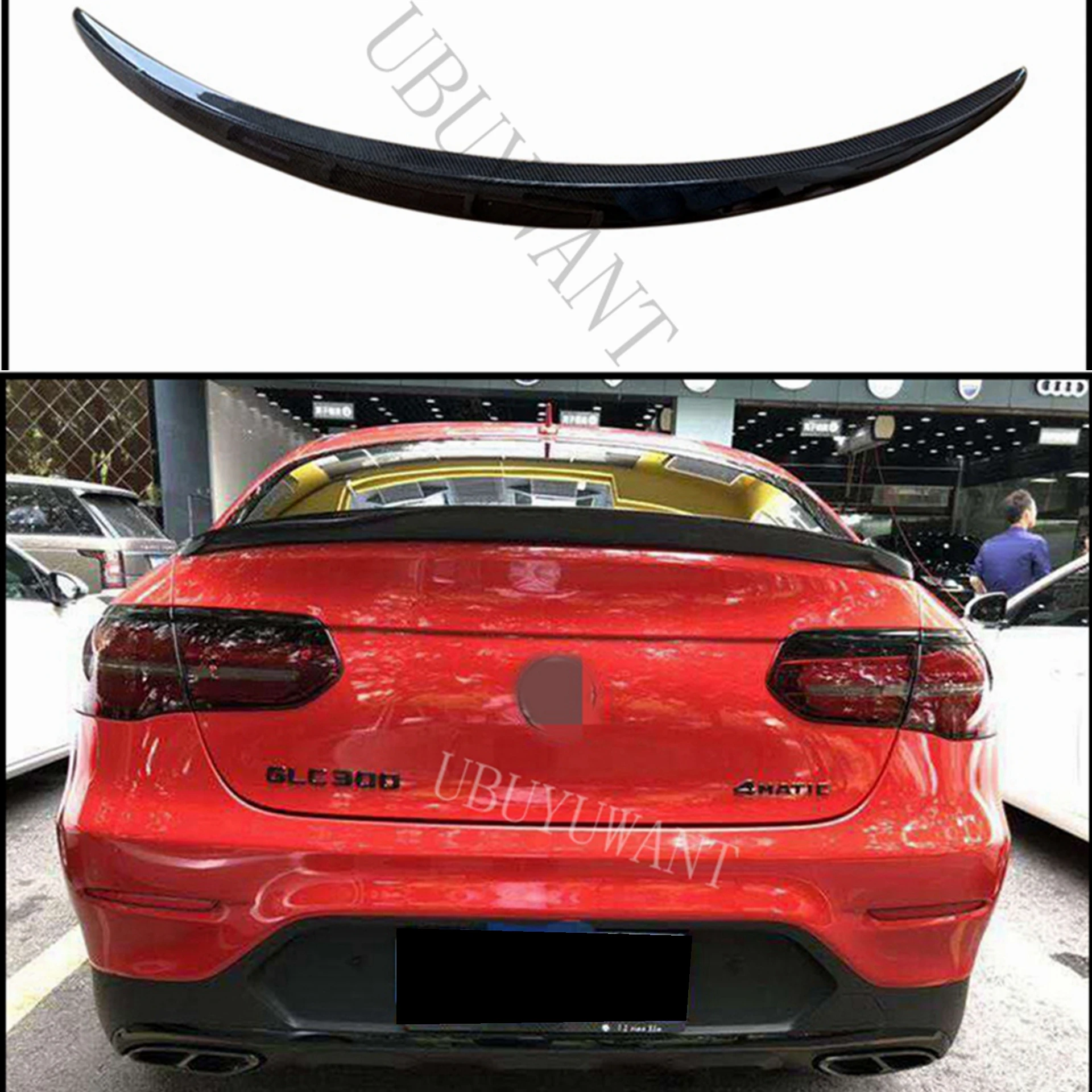 Carbon Fiber Exterior Rear Spoiler Tail Trunk Boot Wing Decoration For Mercedes Benz GLC Coupe GLC200 260 300 2017 2018 2019
Carbon Fiber Exterior Rear Spoiler Tail Trunk Boot Wing Decoration For Mercedes Benz GLC Coupe GLC200 260 300 2017 2018 2019