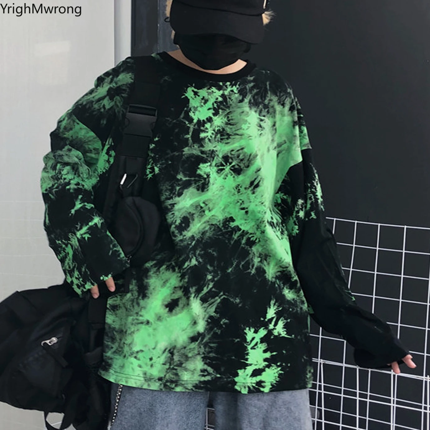 Punk Graphic Tie Dye Graffiti Contrast Print Loose Long Sleeve T Shirt T-Shirt Tshirts Women Man Streetwear Korean Harajuku Top
Punk Graphic Tie Dye Graffiti Contrast Print Loose Long Sleeve T Shirt T-Shirt Tshirts Women Man Streetwear Korean Harajuku Top