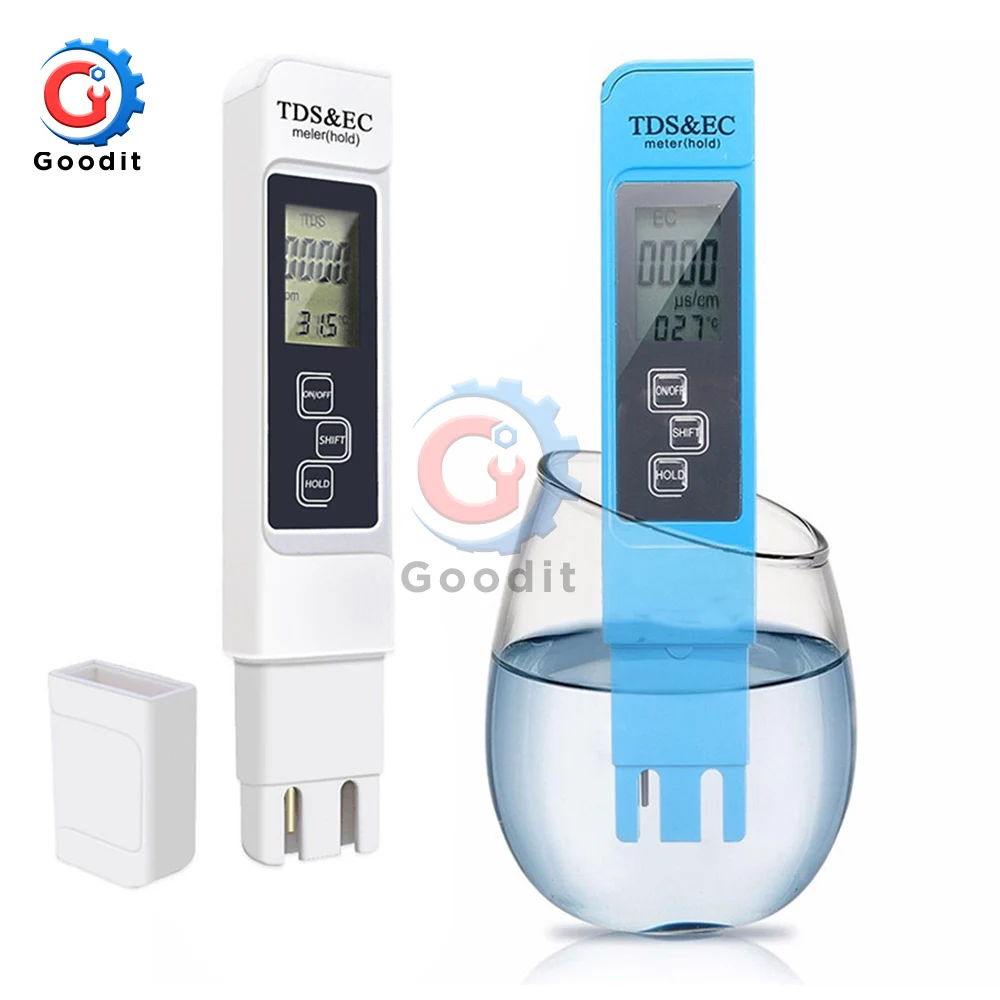 TDS EC Meter Temperature Tester pen 3 In 1 Function Conductivity Water Quality Measurement Tool TDS EC Tester 0-9990 ppm 15%
TDS EC Meter Temperature Tester pen 3 In 1 Function Conductivity Water Quality Measurement Tool TDS EC Tester 0-9990 ppm 15%