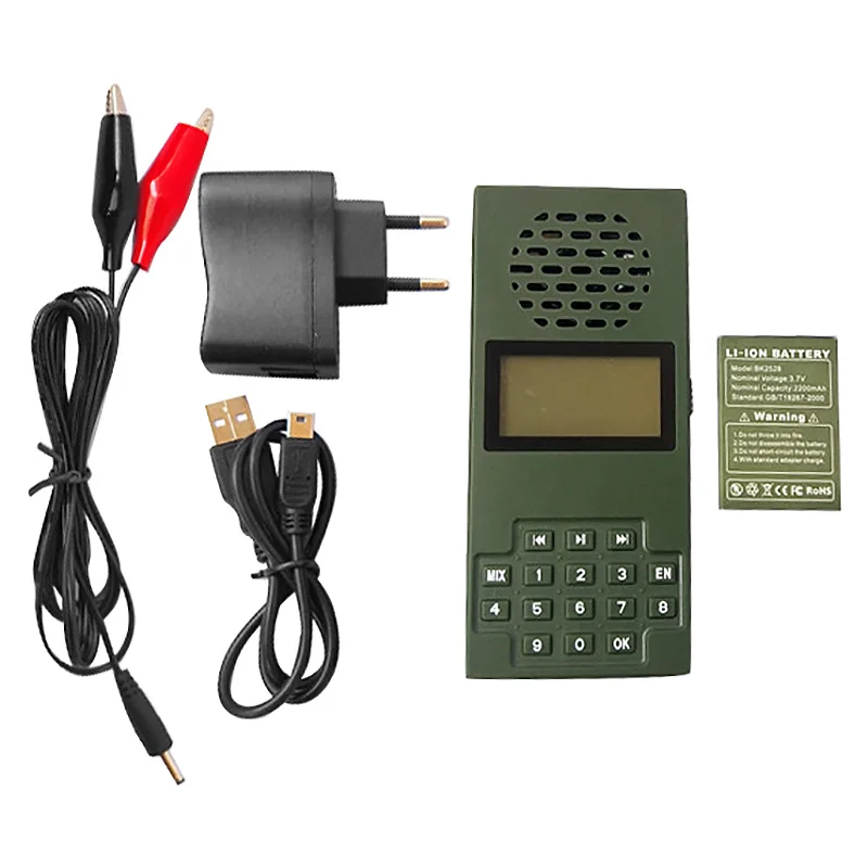 Hunting MP3 Player Bird Caller 20W 126DB Electric Speaker with 150 Bird Voices Goose Duck Predator Wildlife Hunting Decoy,EU Plu
Hunting MP3 Player Bird Caller 20W 126DB Electric Speaker with 150 Bird Voices Goose Duck Predator Wildlife Hunting Decoy,EU Plu