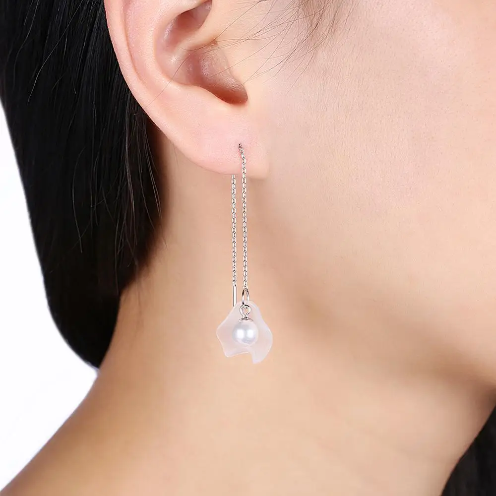 2020 New Shell Pearl Earrings Fashion Real 925 Sterling Silver Long Earring for Women Wedding Engagement Birthday Gift
2020 New Shell Pearl Earrings Fashion Real 925 Sterling Silver Long Earring for Women Wedding Engagement Birthday Gift