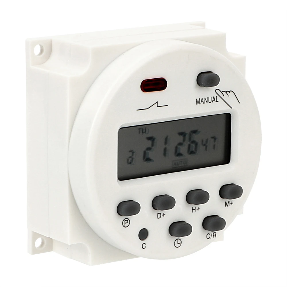 NICEYARD Auto On/Off Relay Digital LCD Electronic Daily Weekly Programmable Timer Time Control Switch AC 220-250V
NICEYARD Auto On/Off Relay Digital LCD Electronic Daily Weekly Programmable Timer Time Control Switch AC 220-250V