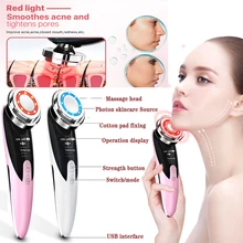 Electric Face Cleaner Machine Ultrasonic Warm Skin Rejuvenation Color Light Introduction Instrument Face Massager Care Tools
Electric Face Cleaner Machine Ultrasonic Warm Skin Rejuvenation Color Light Introduction Instrument Face Massager Care Tools