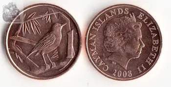 Cayman Islands 1 Cent America Coins Decor New Original Coin UNC Commemorative Edition 100% Real