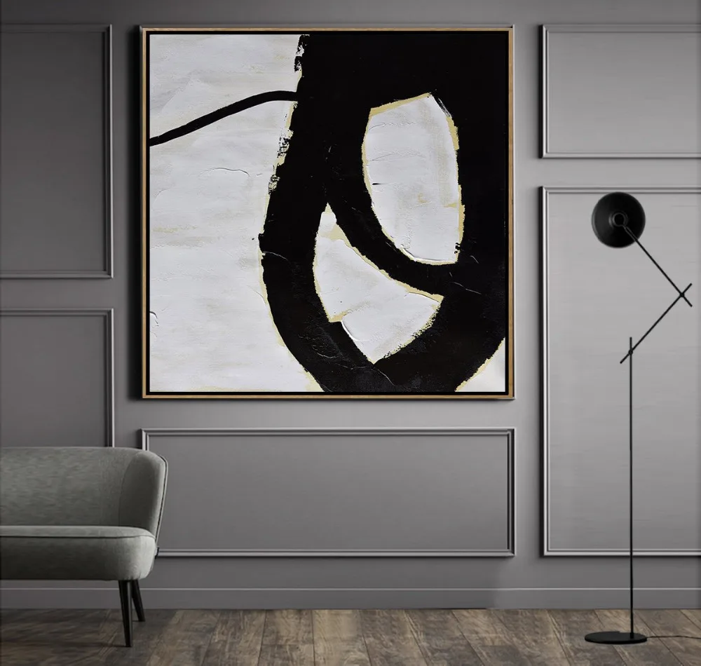 Black and White Abstract Painting Minimalist Art,Modern Wall Art Decor,oil Painting on Canvas Large wall art Modern handmade
Black and White Abstract Painting Minimalist Art,Modern Wall Art Decor,oil Painting on Canvas Large wall art Modern handmade