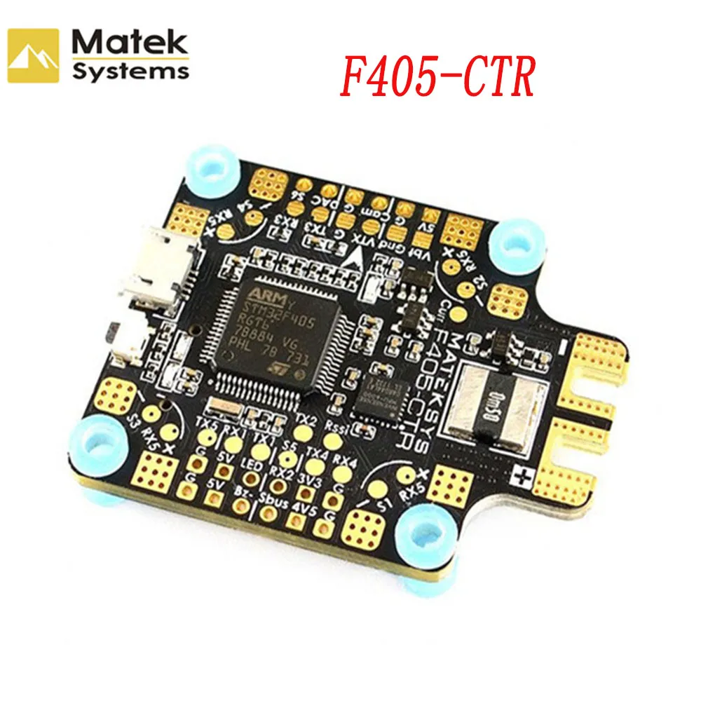 Matek MATEKSYS F405 CTR AIO BFOSD STM32F405 Контроллер полета встроенный PDB 5 В/2A BEC слот для sd карты