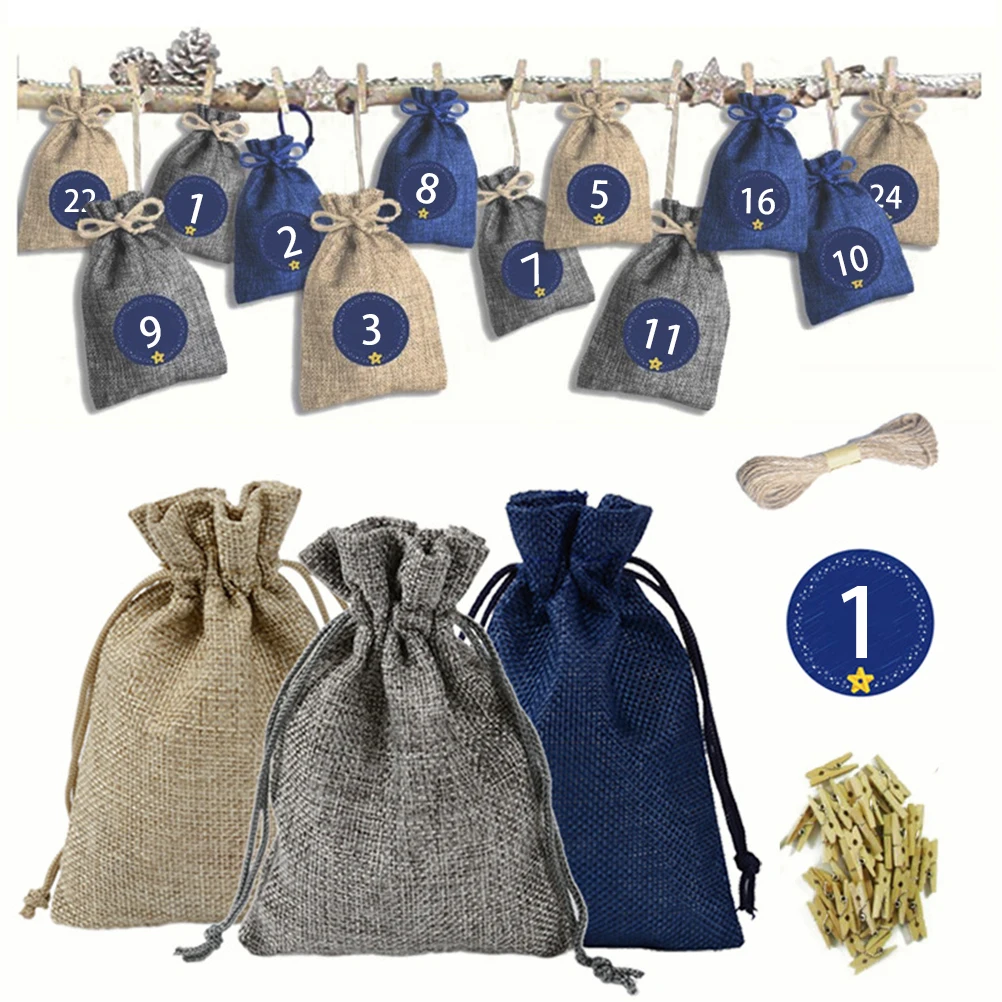 gift bag with stickers and clip for party wedding christmas