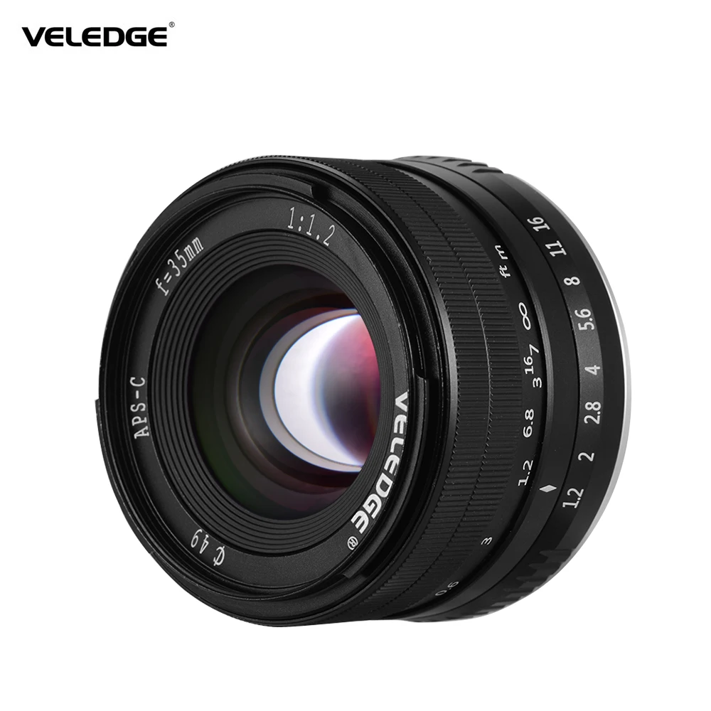 VELEDGE 35mm F/1.2 Camera Prime Lens Manual Focus Lens for Fuji Fujifilm X-Mount Cameras for Fuji Fujifilm X-A1 X-A10 X-A2 X-A3
VELEDGE 35mm F/1.2 Camera Prime Lens Manual Focus Lens for Fuji Fujifilm X-Mount Cameras for Fuji Fujifilm X-A1 X-A10 X-A2 X-A3