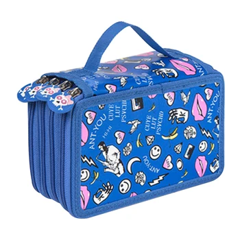 Gift 72 Holes Large Capacity Zipper Closure Solid Fashion 4 Layers Easy Clean Pencil Case Stationery Pouch Painter Pen Box
Gift 72 Holes Large Capacity Zipper Closure Solid Fashion 4 Layers Easy Clean Pencil Case Stationery Pouch Painter Pen Box