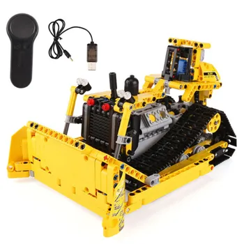 Building Blocks Bulldozer Remote Control Car Transport Engineering Vehicle Technic Machine Children Gifts Kids Toys 535 pcs
Building Blocks Bulldozer Remote Control Car Transport Engineering Vehicle Technic Machine Children Gifts Kids Toys 535 pcs